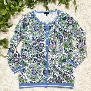Talbots | Floral Paisley Cardigan